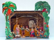 Presepio antico francese di carta 01