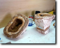 Stampo in gesso per replicare statuine